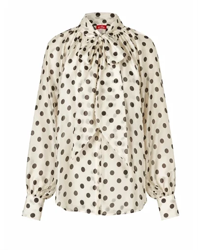 Cras Cph - Ethelcras Bluse - Black Dot